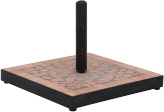 vidaXL Sonnenschirmständer Terrakotta Quadratisch 12 kg 362220