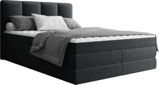 Boxspringbett Pregito (Farbe: Onega 11, Größe: 180x200)