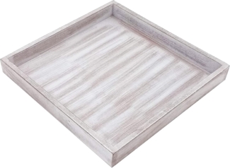 ToCi Dekotablett Deko Tablett Holz 30 x 30 cm Dekoplatte Shabby Chic Vintage Dekoration