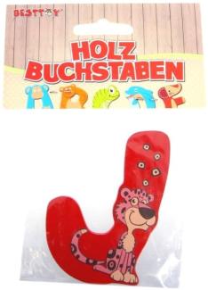 Besttoy - Holzbuchstabe - J - rot