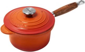 Le Creuset Profitopf mit Holzgriff 18 cm Ofenrot - 31 cm - Orange