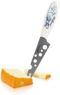 Boska Käsemesser Mini Delfter Blau, für Halbweichen Käse, Käseschneider, Keramik, Edelstahl, Silber, 15 cm, 307077