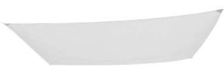 Aktive 61020 Sonnensegel Sonnenschutz UV50, rechteckig, 300x400 cm, Weiß