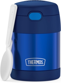 RMOVR THERMOS kids FUNTAINER FOOD JAR 0,30l, navy, Thermobehälter für Essen mit Löffel für Kinder, 5 h heiß / 7 h kalt, absolut dicht für Suppe, Müsli, Pause