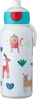 Mepal trinkflasche pop-up campus 400 ml - animal friends