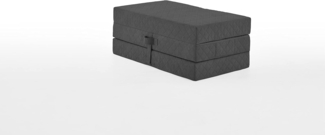 ATLANTIC home collection Falthocker Lenny, 115/195/15 cm, Anthrazit