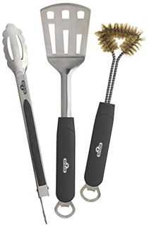 Napoleon 'TravelQ™' Grillbesteck-Set, 3-teilig, Edelstahl silber / schwarz