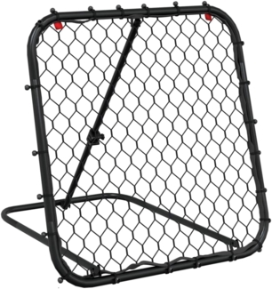 vidaXL Fußballtor Fußball-Rebounder Verstellbar Schwarz 84 x 73 x 60-80 cm Stahl