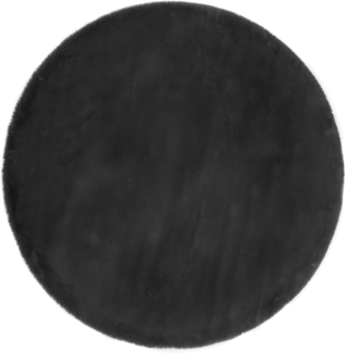 LUXOR living Fellteppich Novara, rund, Höhe: 30 mm, Kunstfell, Kaninchenfell-Haptik, besonders weicher Hochflor