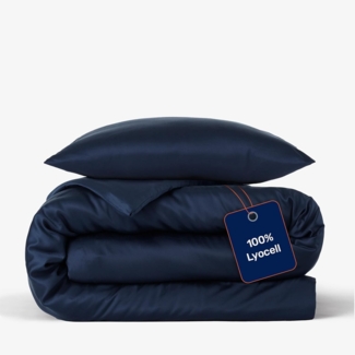 twenty:three® Bettwäsche Lyocell Bettwäsche Midnight Blue, Lyocell, Atmungsaktiv, Ultraweich, 100% TENCEL™ Lyocell, Nachhaltig