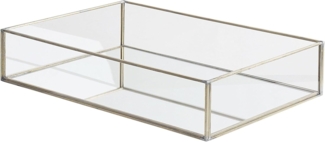 Tablett GRENOBLE Spiegeleffekt Silber