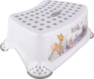 Keeeper Tritthocker mit anti-rutsch-funktion bambi nordic white