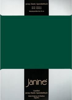 Janine Jersey Elastic Spannbetttuch|140x200 cm - 160x220 cm| waldgrün