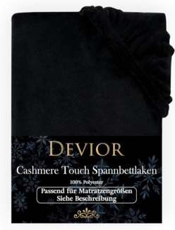 Devior Spannbettlaken Spannbetttuch Cashmere Touch Bettlaken Flausch Warm, Nicki, Gummizug: Rundumgummizug, Matratzen Bezug bis 22cm Matratzenhöhe Kuschelig Flauschig