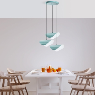 Kronleuchter, 'Vatoz', 112 x 50 x 50, Türkis