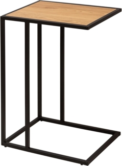 riess-ambiente Beistelltisch SLIM LINE 65cm natur / schwarz (Einzelartikel, 1-St), Wohnzimmer · Wildeiche-Design · Metall · Laptoptisch · Industrial