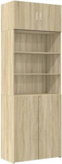 Hochschrank Sonoma-Eiche 80x42,5x225 cm Holzwerkstoff 3281345