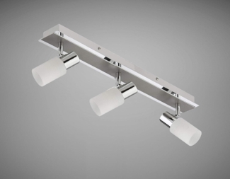 TRANGO LED Deckenstrahler, 2-flammig 2007-28 LED Deckenleuchte Chrom-Optik & Aluminium gebürstet Serie GRACE inkl. 2x G9 LED Leuchtmittel 3.000K warmweiße Lichtfarbe Badleuchte, Flurleuchte, Küchenleuchte, Schwenkbare Deckenspots, Kronleuchter