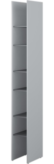 MEBLINI Schrank für Schrankbett Bed Concept - Hochschrank mit Regalen - BC-24 - Grau/Graphit