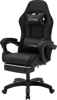 ML-DESIGN Bürostuhl Computerstuhl Schreibtischstuhl für Büro & Arbeitszimmer Drehsessel, Gaming Stuhl inkl. 2 Kissen Armlehne & Fußstütze ergonomisch anpassbar