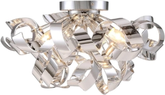 Lindby Deckenleuchten Elviro, Kunststoff Chrom IP20, 3x40 W