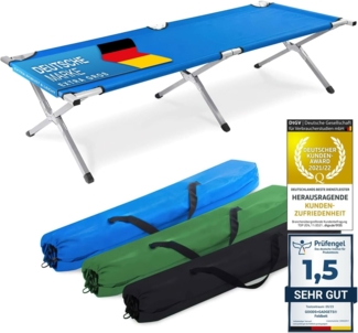 Goods+Gadgets Feldbett Faltbares Army-Bett (Campingbett, Klappbett) Gästebett aus Aluminium