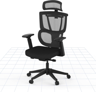 FLEXISPOT Bürostuhl Schreibtischstuhl Premium Ergonomischer C7 (Rückenlehne verstellbar 90°-128°, 2D-Kopfstütze, 4D-Armlehnen), Chef-Mesh-Bürostuhl, Computer-Bürostuhl, 130KG Tragkraft