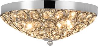 Deckenleuchte Softila 13 x Ø 30 cm Kristall/Chrom lux. pro