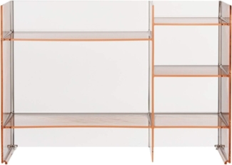 Kartell Sound-Rack Regal, Plastik, pink, 26 x 75 x 53 cm