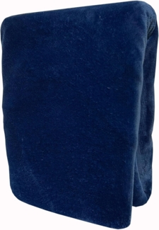 Leonado Vicenti Spannbettlaken Winter extra warm Plüsch dunkelblau 140x200 / 160x200 kuschelige Premium Cashmere Touch Teddy Bettlaken Fleece Plüsch Betttuch