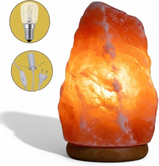 Landster Salzkristall-Tischlampe Himalaya Salzlampe Salzkristall Lampe Tischlampe SalzsteinLampe