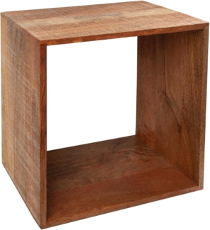 riess-ambiente Beistelltisch MAKASSAR 45cm natur (Einzelartikel, 1-St), Wohnzimmer · Mango-Massivholz · lackiert · handmade · Regal