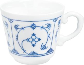 KAHLA Tasse Blau Saks 0,18 l, Porzellan, von Hand dekoriert