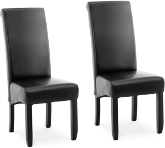 Fromm&Starck Esszimmerstuhl Polsterstuhl - 2er Set - bis 180kg - Sitzfläche 44,5 x 44cm - schwarz