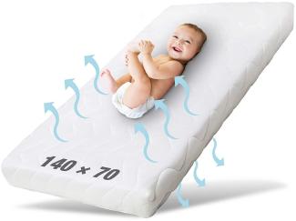 Ehrenkind® Babymatratze Pur | Baby Matratze 70x140 | Kindermatratze 70x140 aus hochwertigem Schaum und Hygienebezug