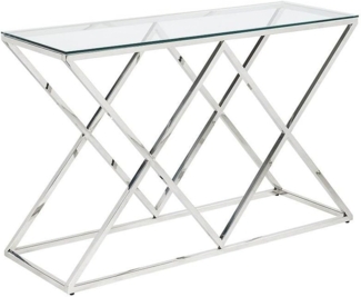 Vente-unique - Wandkonsole - Glas & Stahl - Chromfarben - CHARLOTTE von Pascal MORABITO