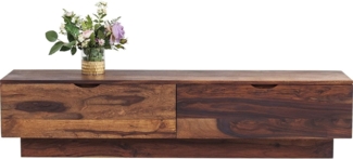 Kare Design Authentico Low Board, Masivholz Lowboard, TV- Board massiv, vintage Lowboard, 35 x 150 x 35 cm (H/B/T)