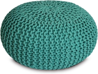 Amagohome Sitzhocker Strickhocker Pouf Ø45 o. 55cm Bodenkissen Sitzpouf XXL Baumwolle nachh