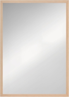 HOMCOM Wandspiegel 50 x 70 cm mit 4 Haken (rechteckiger Spiegel, 1-St, dekorativer Spiegel), für Schlafzimmer, Badezimmer