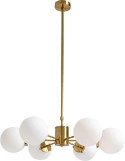 Kare Design Hängeleuchte Heavenly Gold 70cm, Kronleuchter, modern, Glasschirm, höhenverstellbar, Kabellänge 180cm, (HxBxT) 150x70x70cm