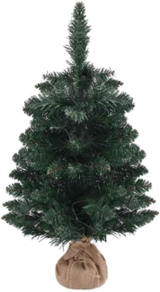 vidaXL Künstlicher Weihnachtsbaum mit Beleuchtung & Ständer Grün 60 cm 332848