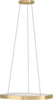 Eglo 900917 Hängeleuchte VALLEROSA Alu, Stahl messing-gebürstet LED 25,2W 3000K H:110cm Ø58cm dimmbar