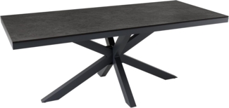 riess-ambiente Gartentisch GALAXIE 200cm anthrazit (Einzelartikel, 1-St), Outdoor · Keramik · Aluminium · Terrasse · wetterfest · Modern Design
