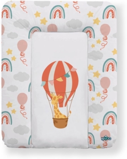 Kikido Wickelauflage 50x70 cm - Heißluftballon - Baby Wickelauflagen Wasserfest, Abwaschbar und Pflegeleicht - Wickelunterlage Weich Tragbare, Leicht zu Reinigen - Universal-Wickelauflage 50x70