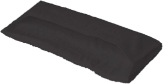 Gartenstuhlauflage mit Kapuze 500g/m² 60 x 120 x 20 cm Schwarz