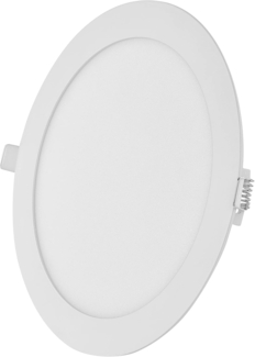 EMOS LED Panel 18 W, runde 1500 lm Einbauleuchte, Deckenleuchte in Weiß mit Durchmesser 22,5 cm, extra flach, Einbautiefe 2,1 cm, Lichtfarbe warmweiß 3000 K, inkl. LED-Treiber