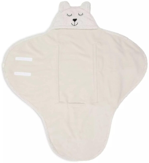 Jollein Bear Wickeldecke - Oatmeal Weiß off white