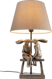 Kare Design Tischlampe Animal Bunny Love Gold/Braun, Hasenleuchte, Dekoleuchte, Nachttischlampe, Schreibtischlampe Kinder, Tischleuchte, Leuchtmittel nicht inklusive, 53 x 31 x 31 cm (H/B/T)