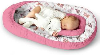 Multifunktionale Kuschelnest Babynest Kokon für Babys und Säuglinge, Nestchen, Reisebett, 100 Prozent Baumwolle, antiallergisch