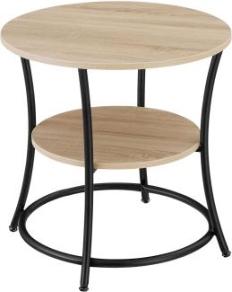 Beistelltisch Saint Louis 55x56 cm - Industrial Holz hell, Eiche Sonoma